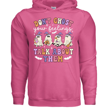 Don't Ghost Feelings Talk About Them Sweatshirt - Mental Health Awareness Hoodie - Purrfect Pet Haven