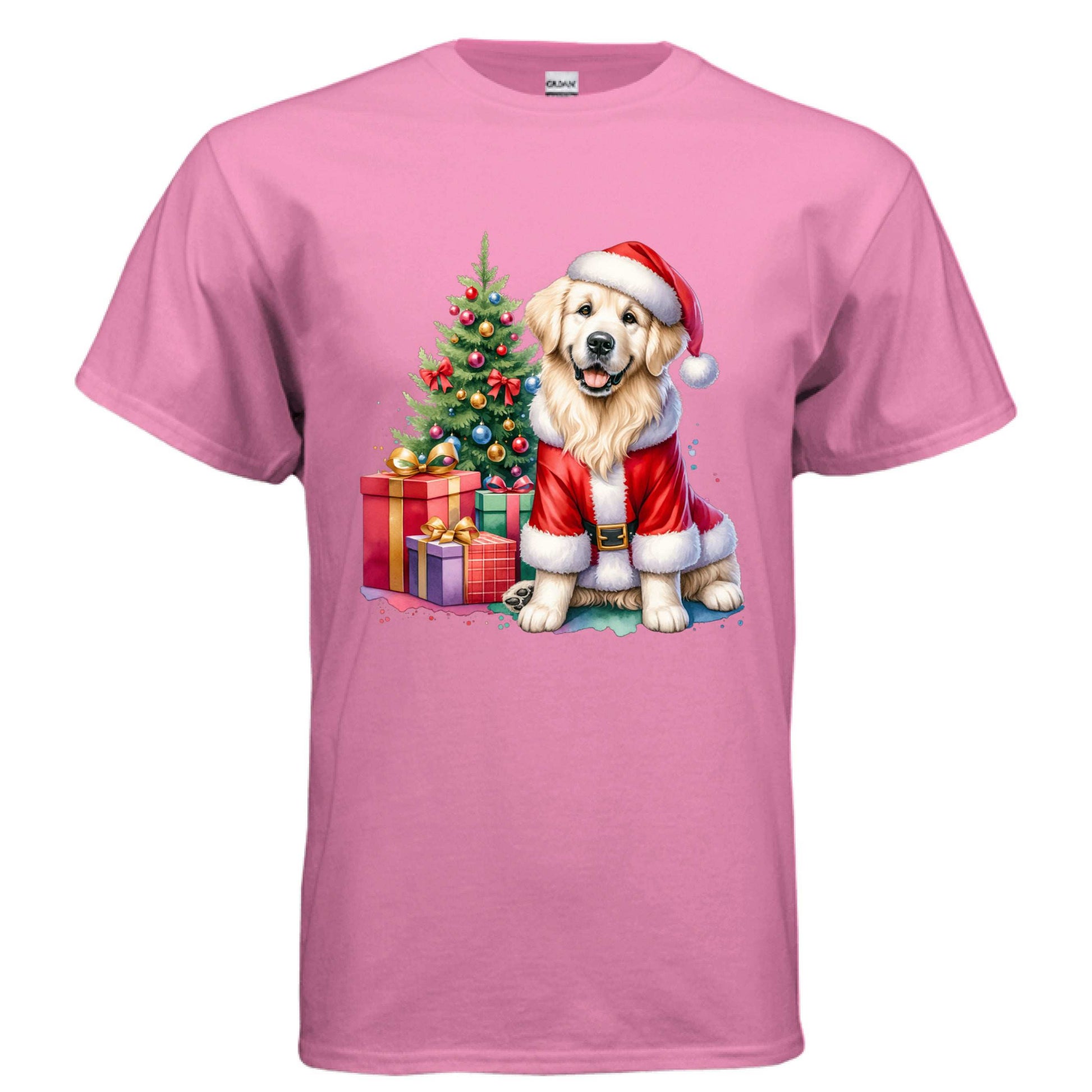 Golden Retriever Christmas Present T-shirt - Festive Holiday Dog Lover Tee - Purrfect Pet Haven