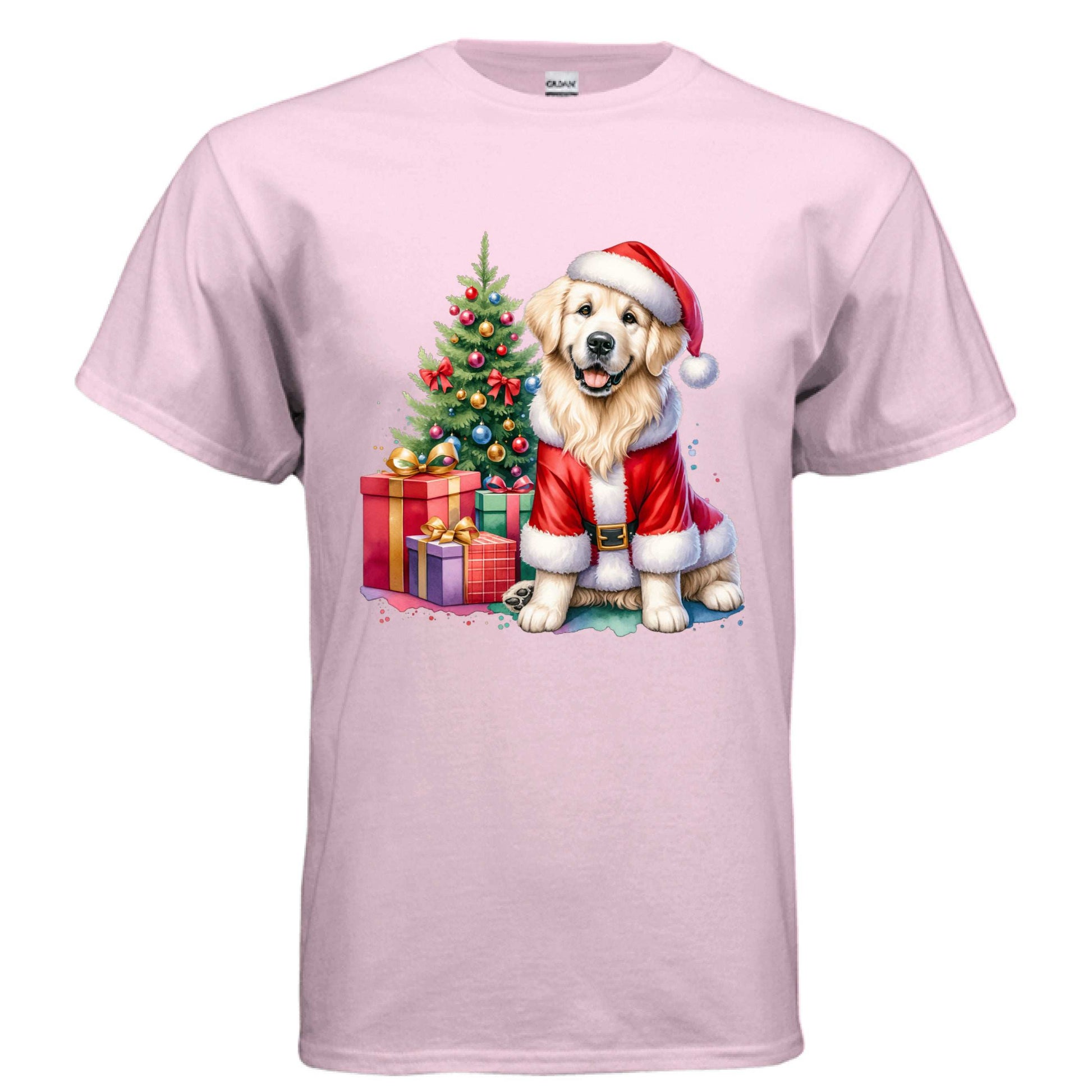 Golden Retriever Christmas Present T-shirt - Festive Holiday Dog Lover Tee - Purrfect Pet Haven