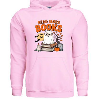 Halloween Cute Ghost Read More Books Hoodie Sweatshirt - Purrfect Pet Haven