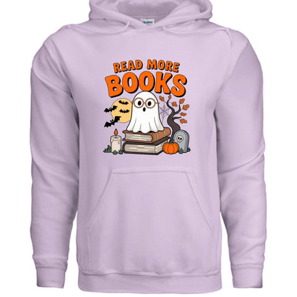 Halloween Cute Ghost Read More Books Hoodie Sweatshirt - Purrfect Pet Haven