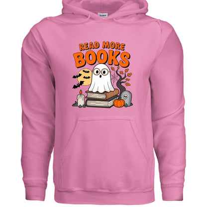 Halloween Cute Ghost Read More Books Hoodie Sweatshirt - Purrfect Pet Haven