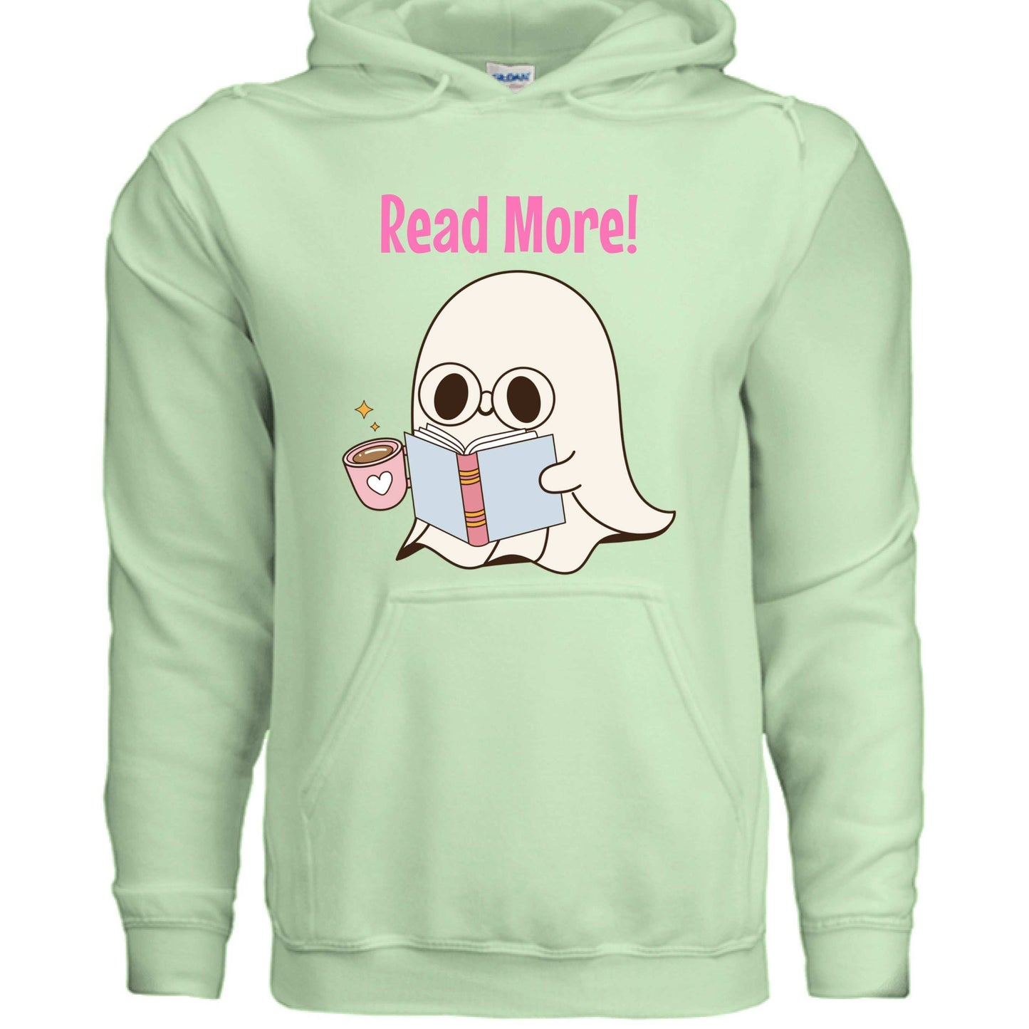 Cute Ghost Read More Hoodie Sweatshirt - Bookworm Halloween - Purrfect Pet Haven