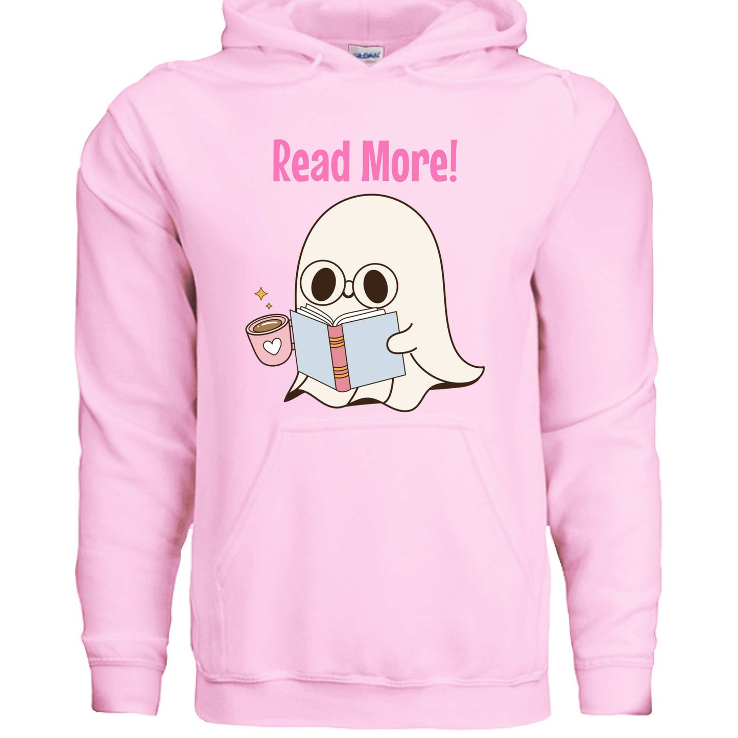 Cute Ghost Read More Hoodie Sweatshirt - Bookworm Halloween - Purrfect Pet Haven