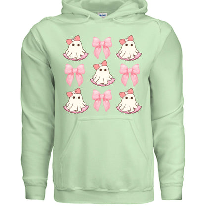 Cute Ghost Bows Hoodie Sweatshirt - Adorable Halloween Style - Purrfect Pet Haven