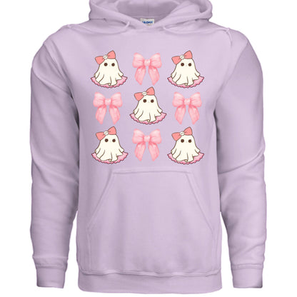 Cute Ghost Bows Hoodie Sweatshirt - Adorable Halloween Style - Purrfect Pet Haven