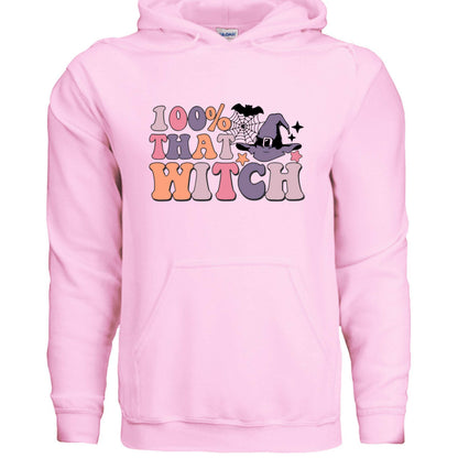 100 Percent That Witch Hoodie Sweatshirt - Witchy Pride Style - Purrfect Pet Haven
