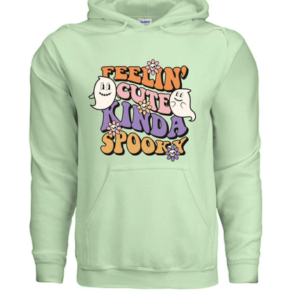 Feel Cute Kinda Spooky Hoodie Sweatshirt - Adorable Halloween - Purrfect Pet Haven