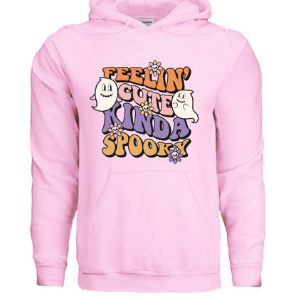 Feel Cute Kinda Spooky Hoodie Sweatshirt - Adorable Halloween - Purrfect Pet Haven
