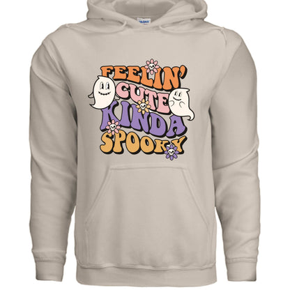 Feel Cute Kinda Spooky Hoodie Sweatshirt - Adorable Halloween - Purrfect Pet Haven