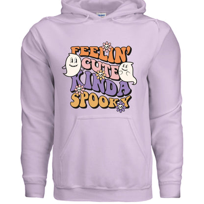 Feel Cute Kinda Spooky Hoodie Sweatshirt - Adorable Halloween - Purrfect Pet Haven