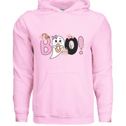Cute Boo Ghost Hoodie Sweatshirt - Adorable Halloween Style - Purrfect Pet Haven