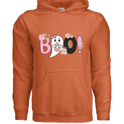 Cute Boo Ghost Hoodie Sweatshirt - Adorable Halloween Style - Purrfect Pet Haven