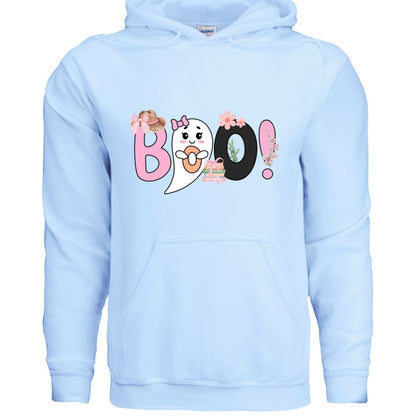 Cute Boo Ghost Hoodie Sweatshirt - Adorable Halloween Style - Purrfect Pet Haven