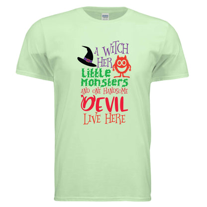 Witch and Family T-Shirt - Halloween Family Style - Purrfect Pet Haven