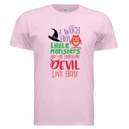 Witch and Family T-Shirt - Halloween Family Style - Purrfect Pet Haven