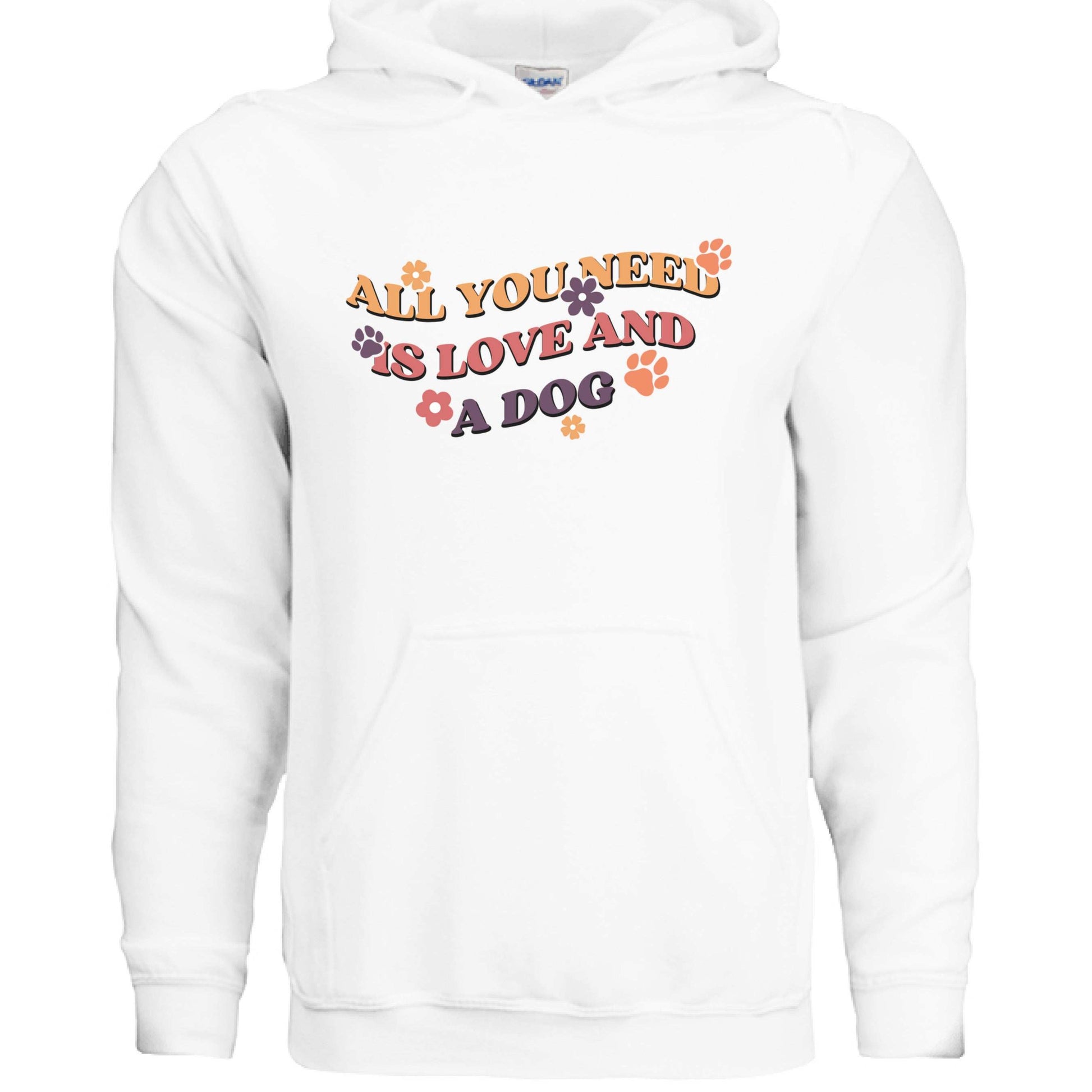 Love and a Dog Hoodie Sweatshirt - Dog Lover Style - Purrfect Pet Haven