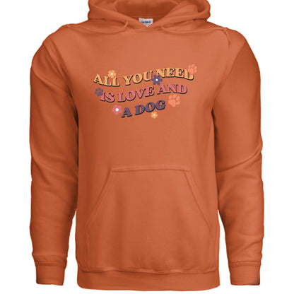 Love and a Dog Hoodie Sweatshirt - Dog Lover Style - Purrfect Pet Haven