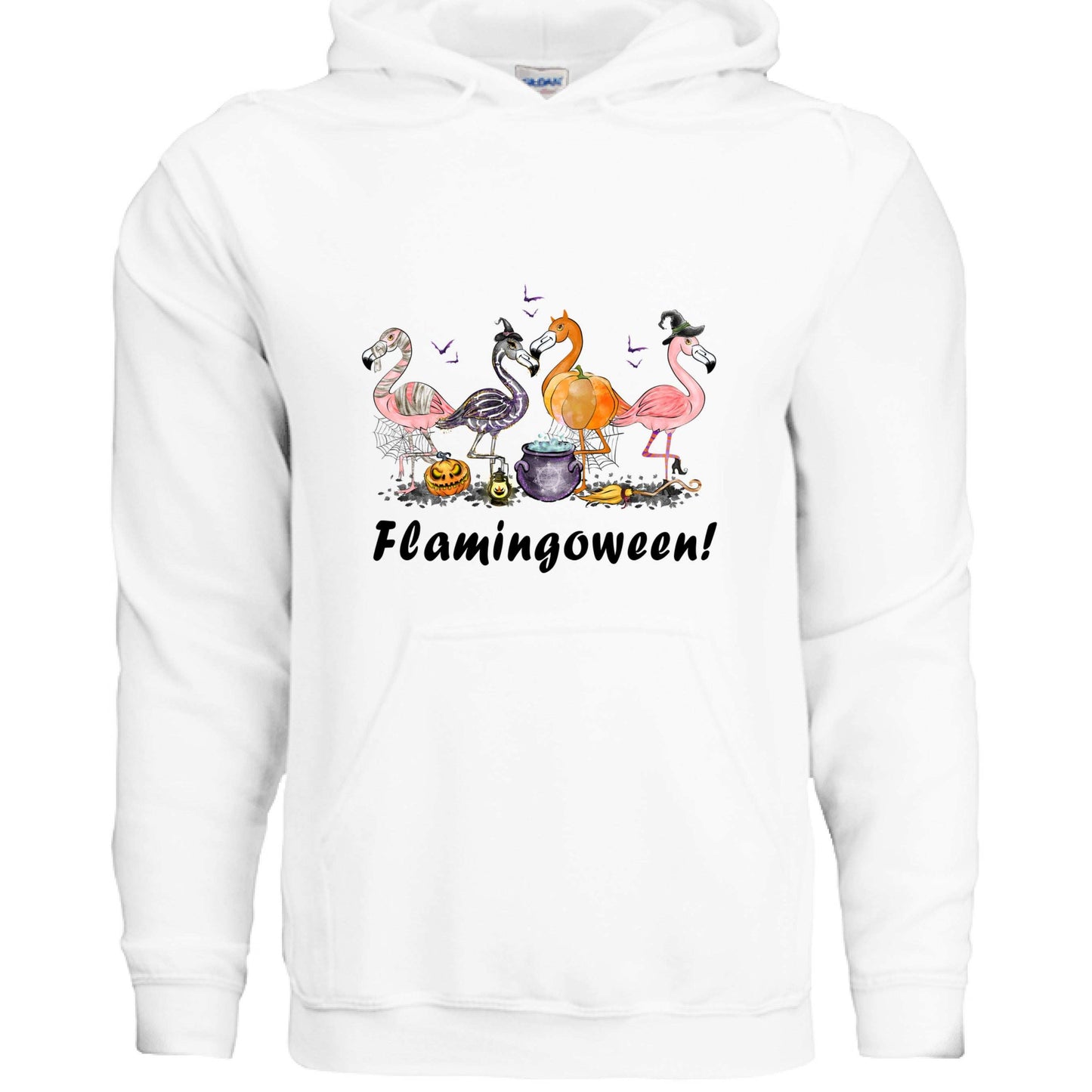 Flamingoween Hoodie Sweatshirt - Flamingo Halloween Style - Purrfect Pet Haven