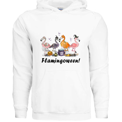 Flamingoween Hoodie Sweatshirt - Flamingo Halloween Style - Purrfect Pet Haven