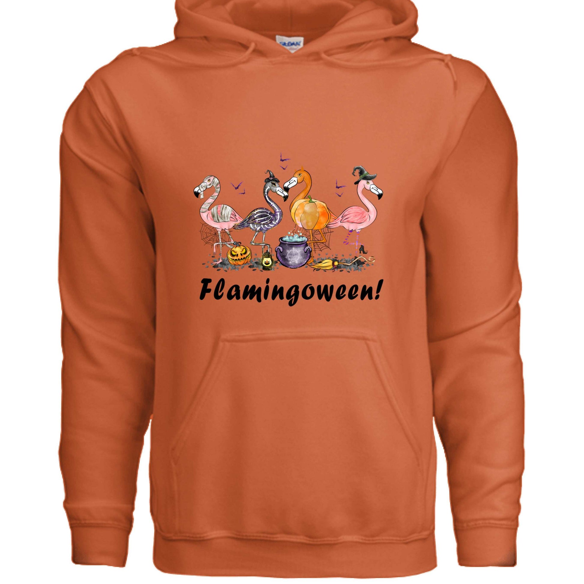 Flamingoween Hoodie Sweatshirt - Flamingo Halloween Style - Purrfect Pet Haven