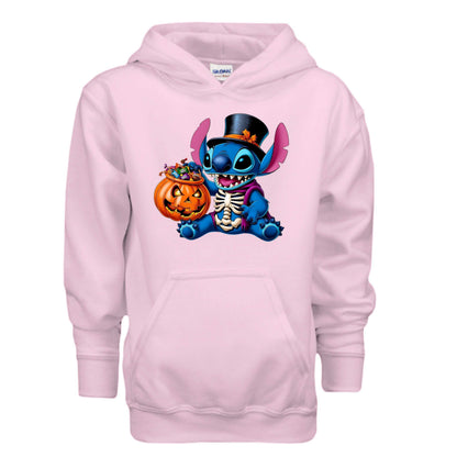 Skele-Stitch Youth Hoodie - Edgy Skeleton Style - Purrfect Pet Haven
