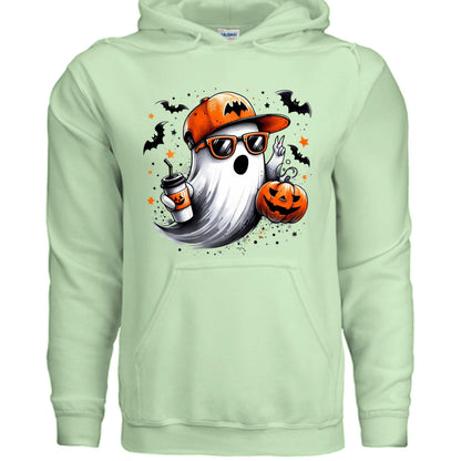 Ghost Throwing Deuces Hoodie - Playful Spirit Sweatshirt - Purrfect Pet Haven