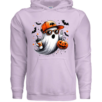 Ghost Throwing Deuces Hoodie - Playful Spirit Sweatshirt - Purrfect Pet Haven