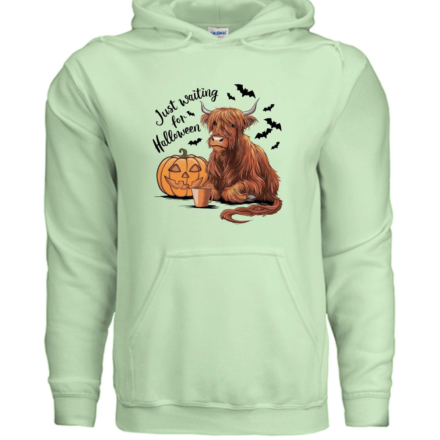 Waiting for Halloween Highland Cow Hoodie Sweatshirt - Purrfect Pet Haven