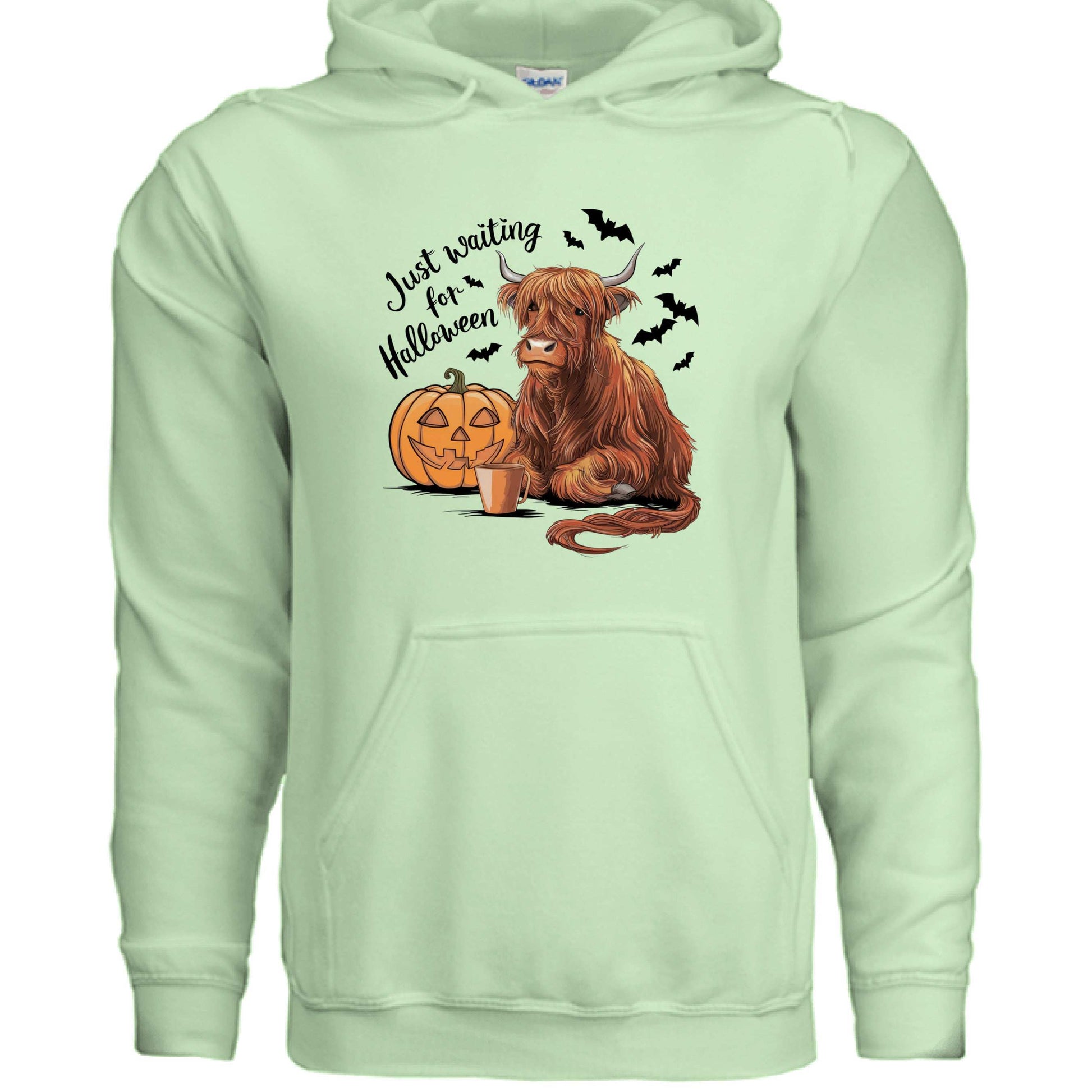 Waiting for Halloween Highland Cow Hoodie Sweatshirt - Purrfect Pet Haven