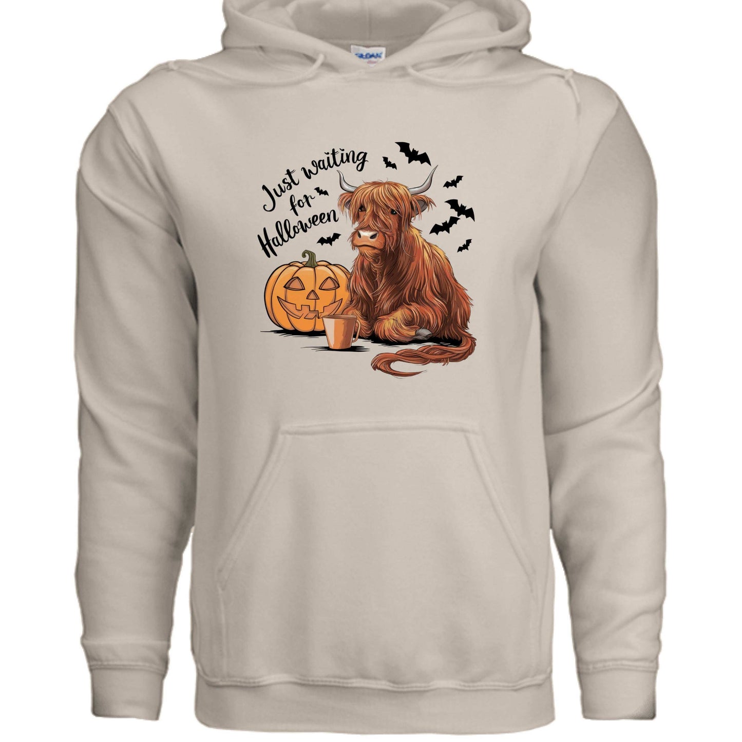 Waiting for Halloween Highland Cow Hoodie Sweatshirt - Purrfect Pet Haven