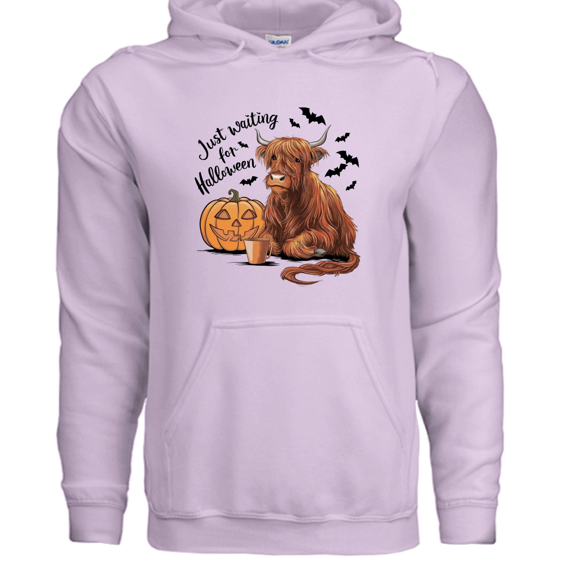 Waiting for Halloween Highland Cow Hoodie Sweatshirt - Purrfect Pet Haven