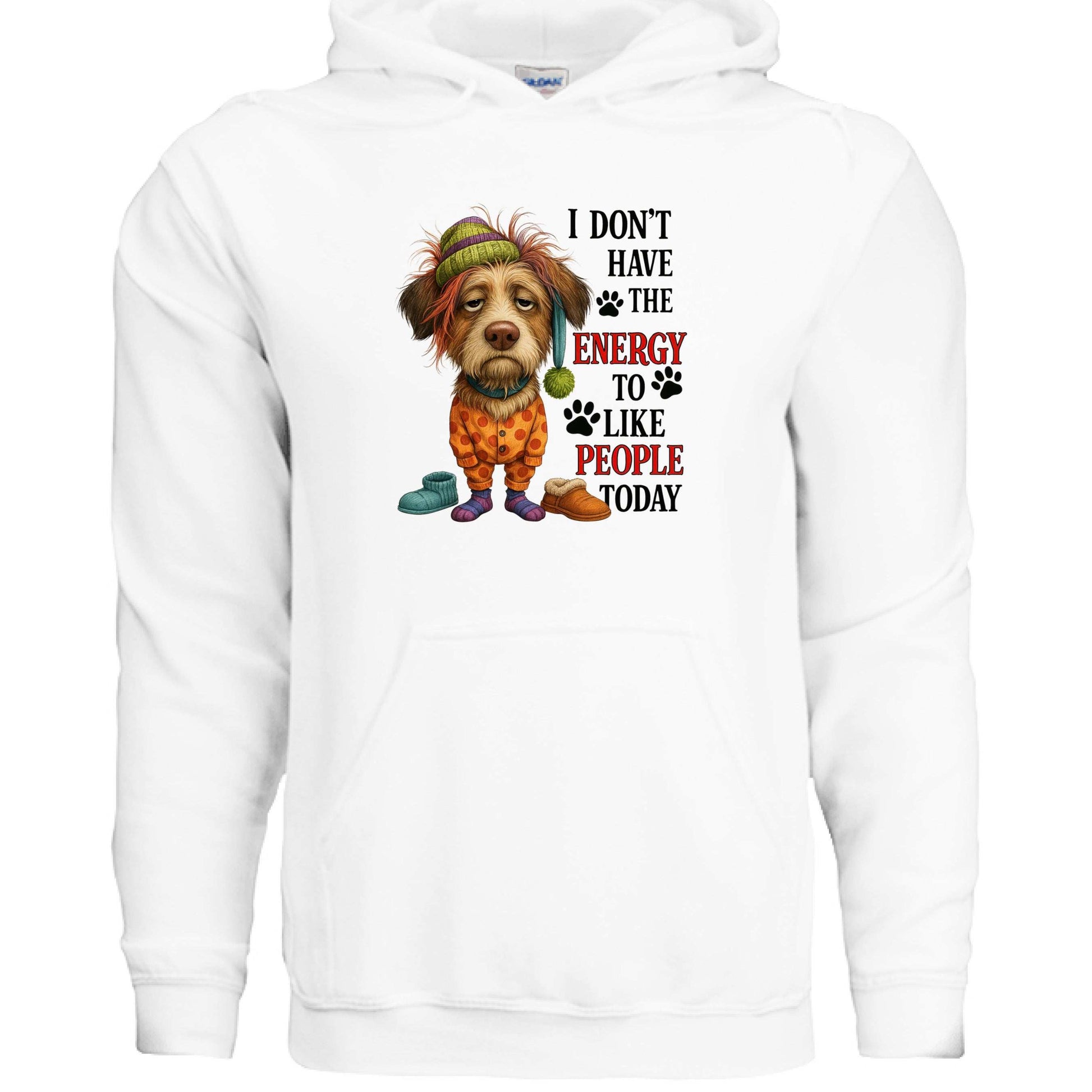 No Energy to Like People Hoodie - Antisocial Sweatshirt - Purrfect Pet Haven