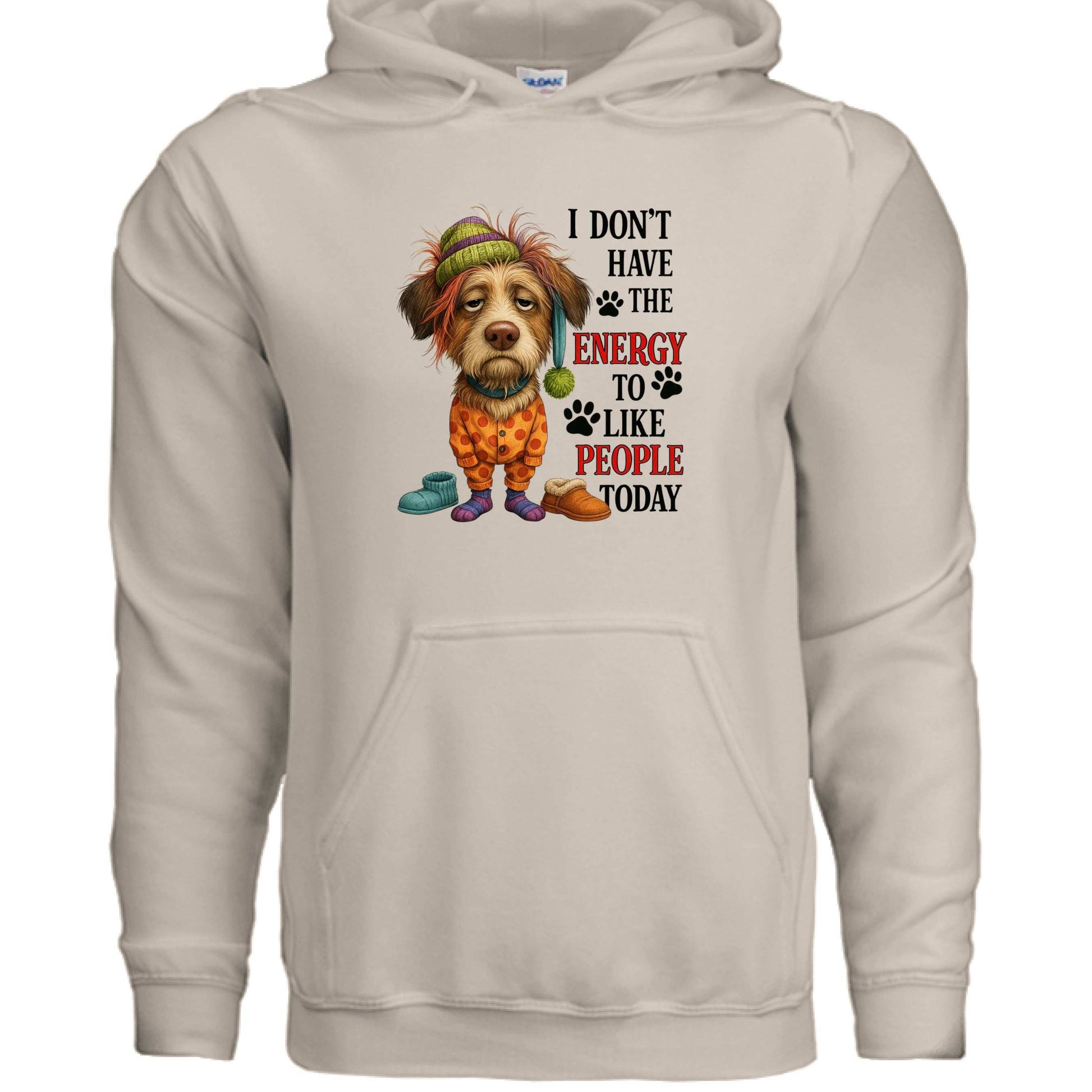 No Energy to Like People Hoodie - Antisocial Sweatshirt - Purrfect Pet Haven
