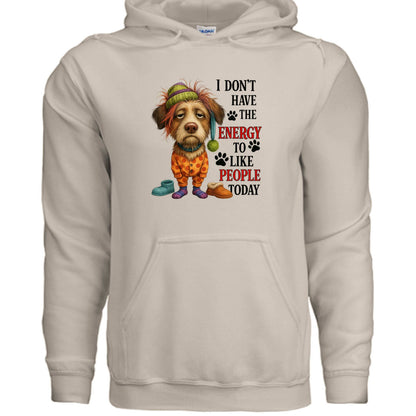 No Energy to Like People Hoodie - Antisocial Sweatshirt - Purrfect Pet Haven