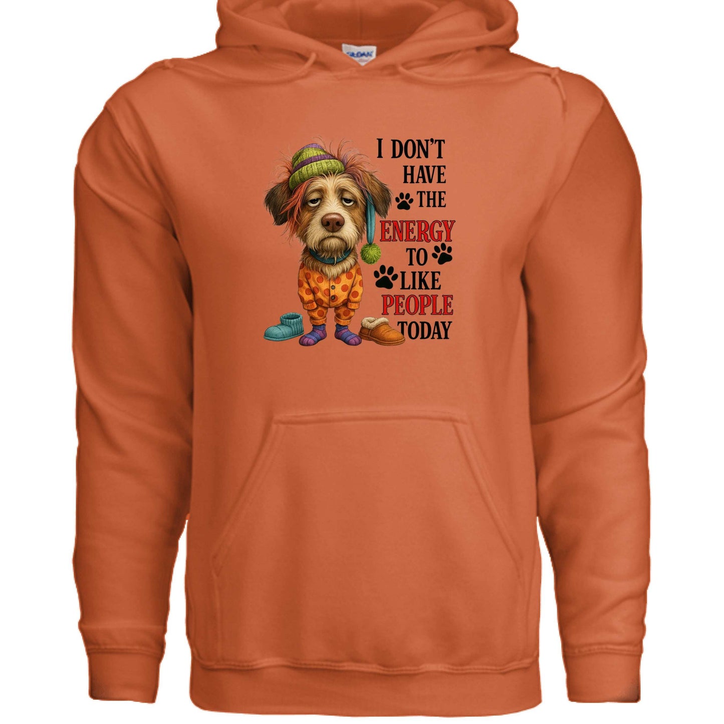 No Energy to Like People Hoodie - Antisocial Sweatshirt - Purrfect Pet Haven