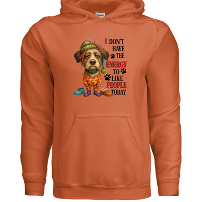 No Energy to Like People Hoodie - Antisocial Sweatshirt - Purrfect Pet Haven