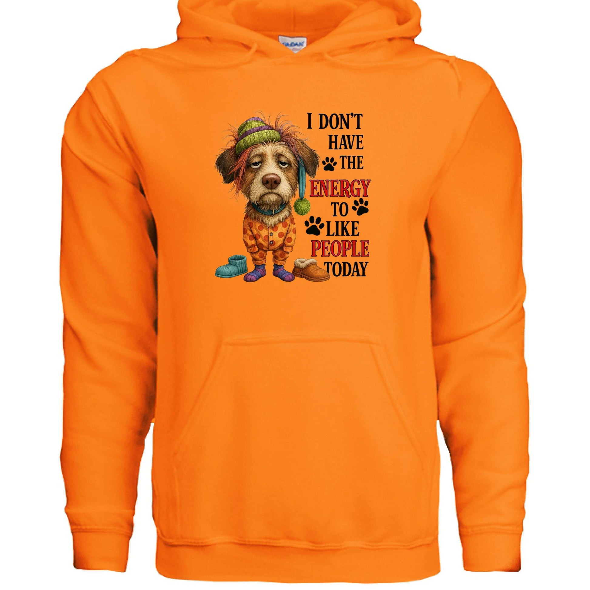 No Energy to Like People Hoodie - Antisocial Sweatshirt - Purrfect Pet Haven