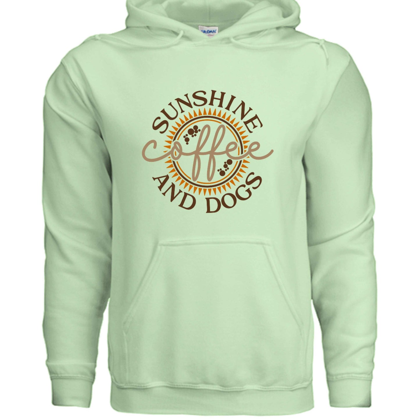 Sun Coffee Dog Hoodie Sweatshirt - Dog Lover Coffee Culture - Purrfect Pet Haven