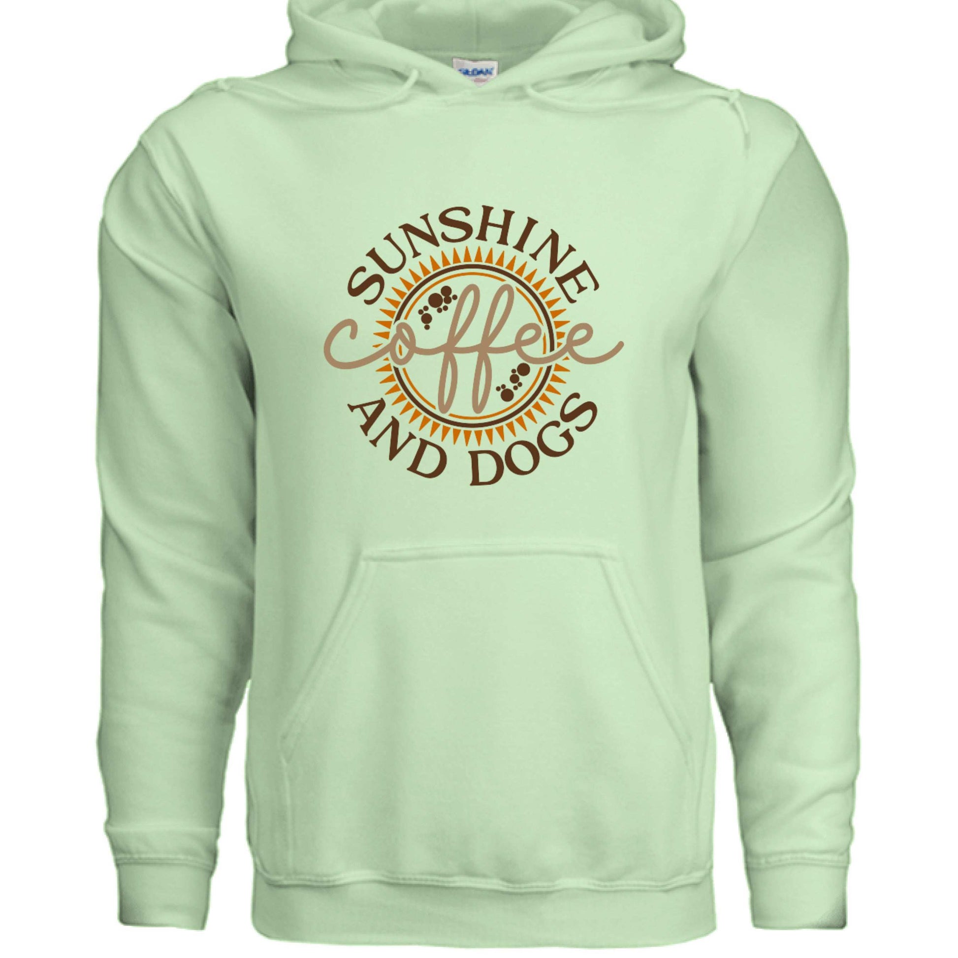 Sun Coffee Dog Hoodie Sweatshirt - Dog Lover Coffee Culture - Purrfect Pet Haven