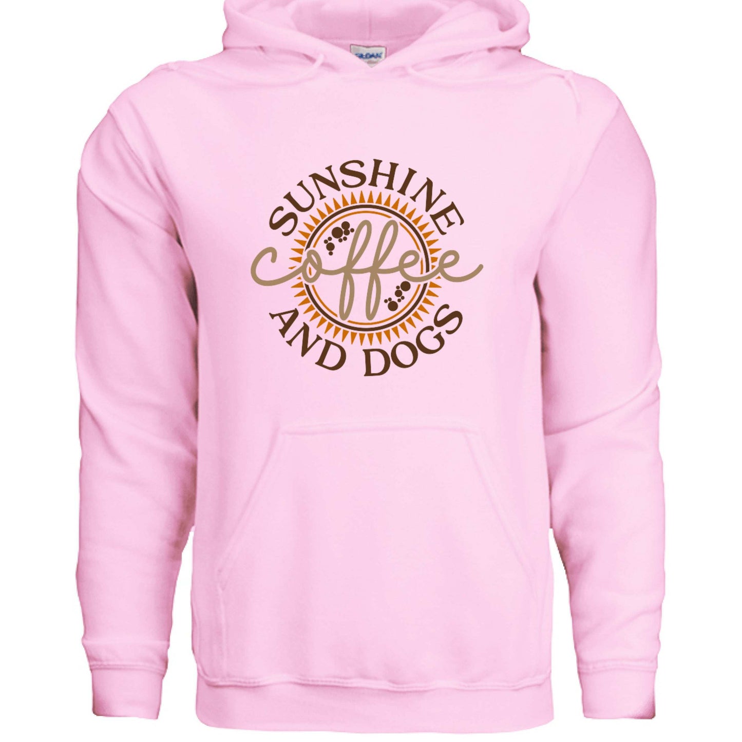 Sun Coffee Dog Hoodie Sweatshirt - Dog Lover Coffee Culture - Purrfect Pet Haven