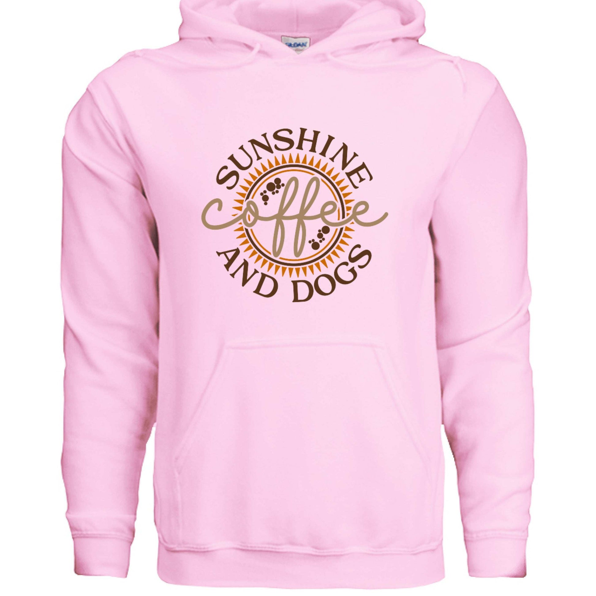 Sun Coffee Dog Hoodie Sweatshirt - Dog Lover Coffee Culture - Purrfect Pet Haven