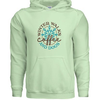 Winter Walk Coffee Hoodie Sweatshirt - Cozy Coffee Lover - Purrfect Pet Haven