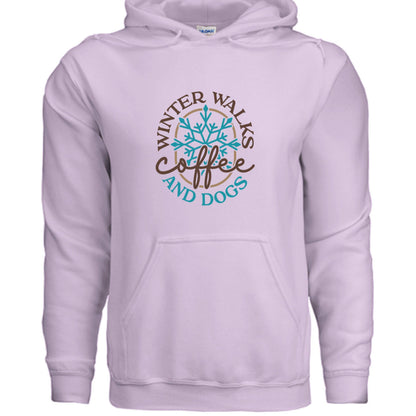 Winter Walk Coffee Hoodie Sweatshirt - Cozy Coffee Lover - Purrfect Pet Haven
