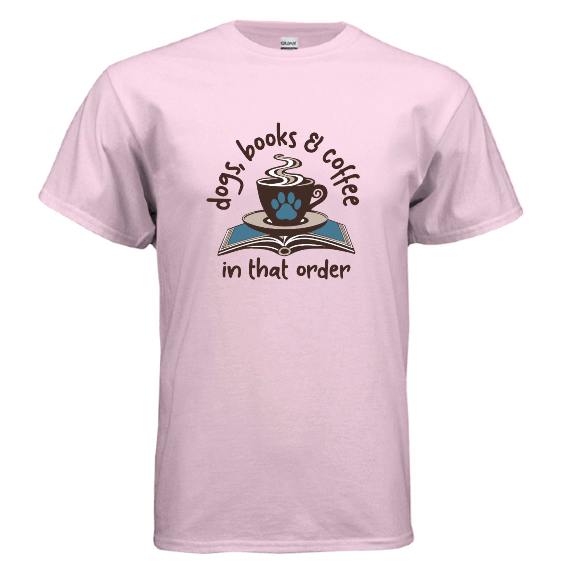 Dogs Books Coffee T-Shirt - Literary Pet Parent Lifestyle - Purrfect Pet Haven
