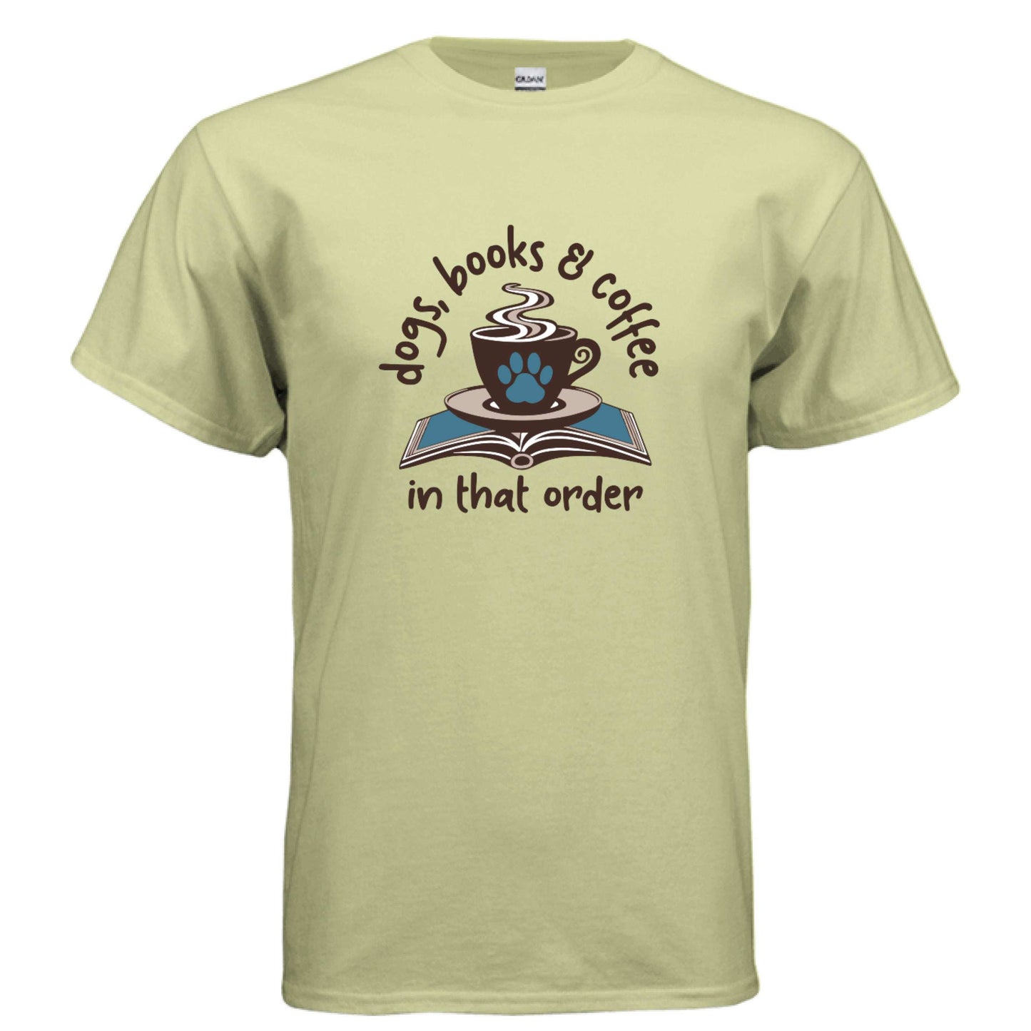 Dogs Books Coffee T-Shirt - Literary Pet Parent Lifestyle - Purrfect Pet Haven