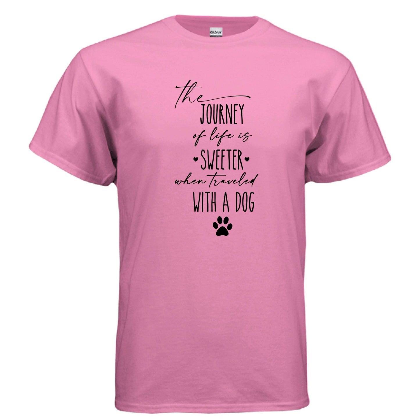 Journey of Life with a Dog T-Shirt - Dog Parent Adventure - Purrfect Pet Haven
