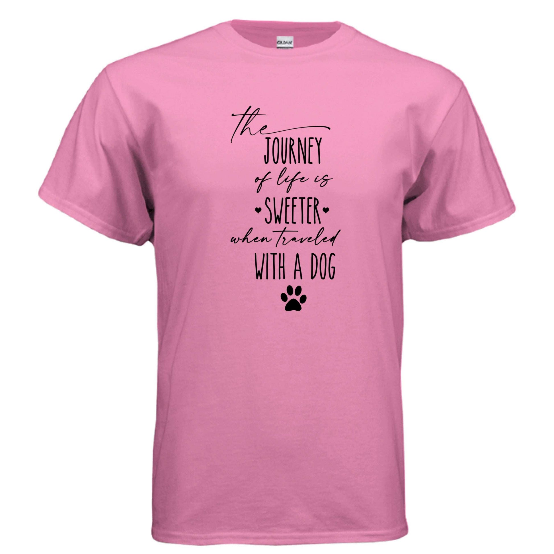 Journey of Life with a Dog T-Shirt - Dog Parent Adventure - Purrfect Pet Haven