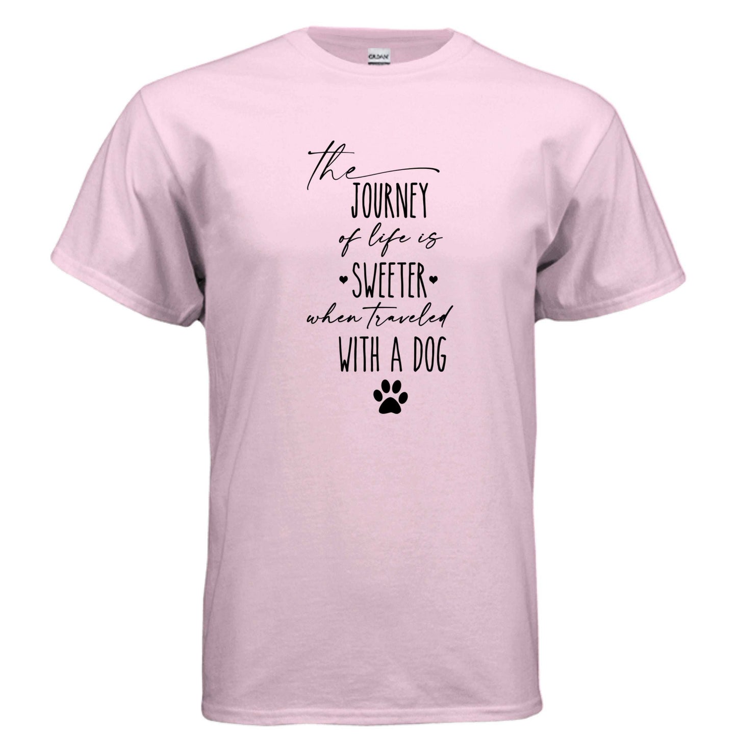 Journey of Life with a Dog T-Shirt - Dog Parent Adventure - Purrfect Pet Haven