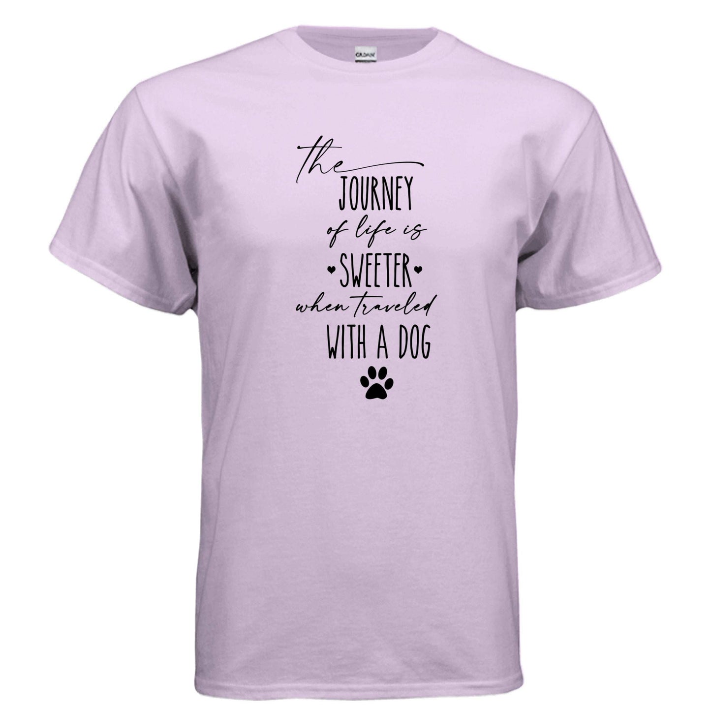 Journey of Life with a Dog T-Shirt - Dog Parent Adventure - Purrfect Pet Haven